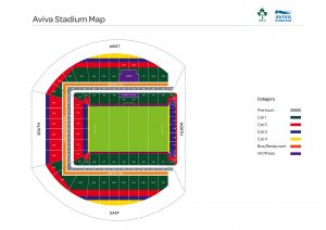 ireland aviva stadium map